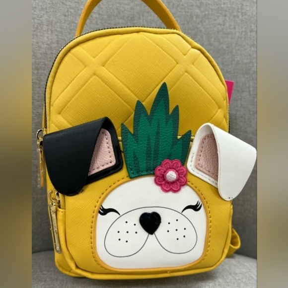 Betsey Johnson Bags Betsey Johnson Dog Xobaybee Mini Backpack Pineapple Poshmark